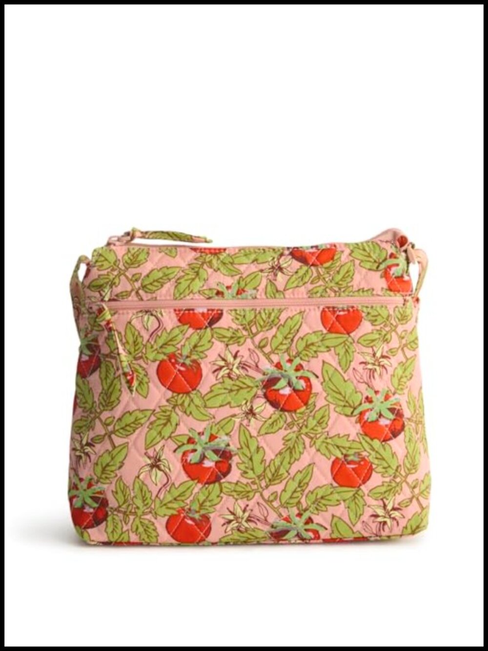 Premium Cotton Quilted Zip Hipster Crossbody Bag Adjustable Strap